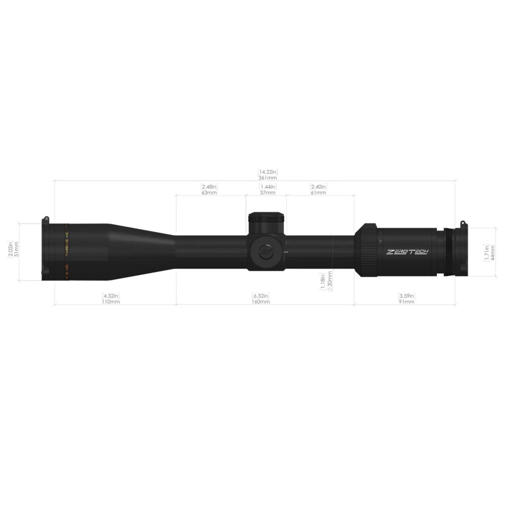 Ottica ZeroTech Thrive HD 4-16x44 Illuminato - immagine 6