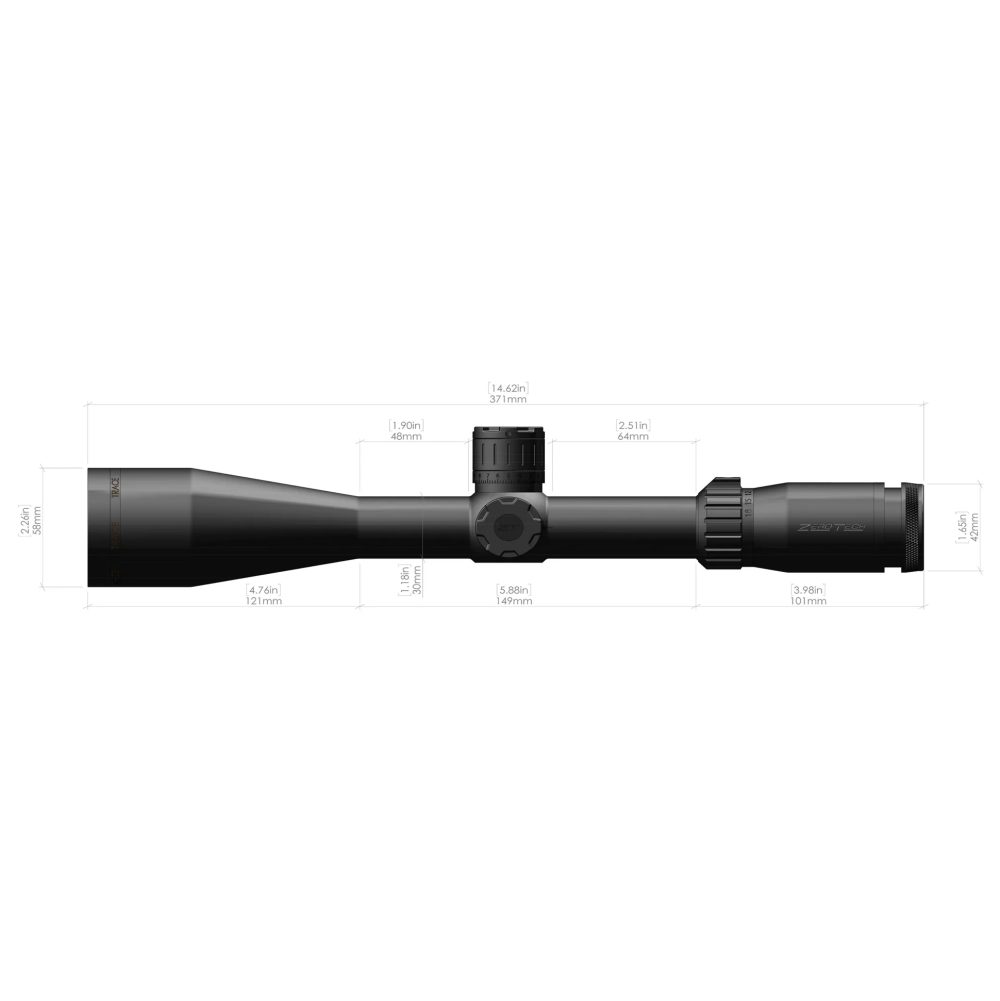 Ottica ZeroTech Trace 3-18x50 Illuminato - immagine 5